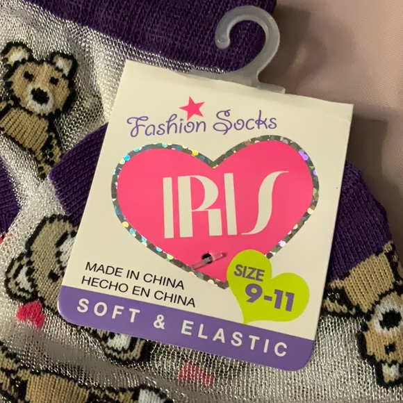 Sheer teddy bear socks - Picture 3 of 3